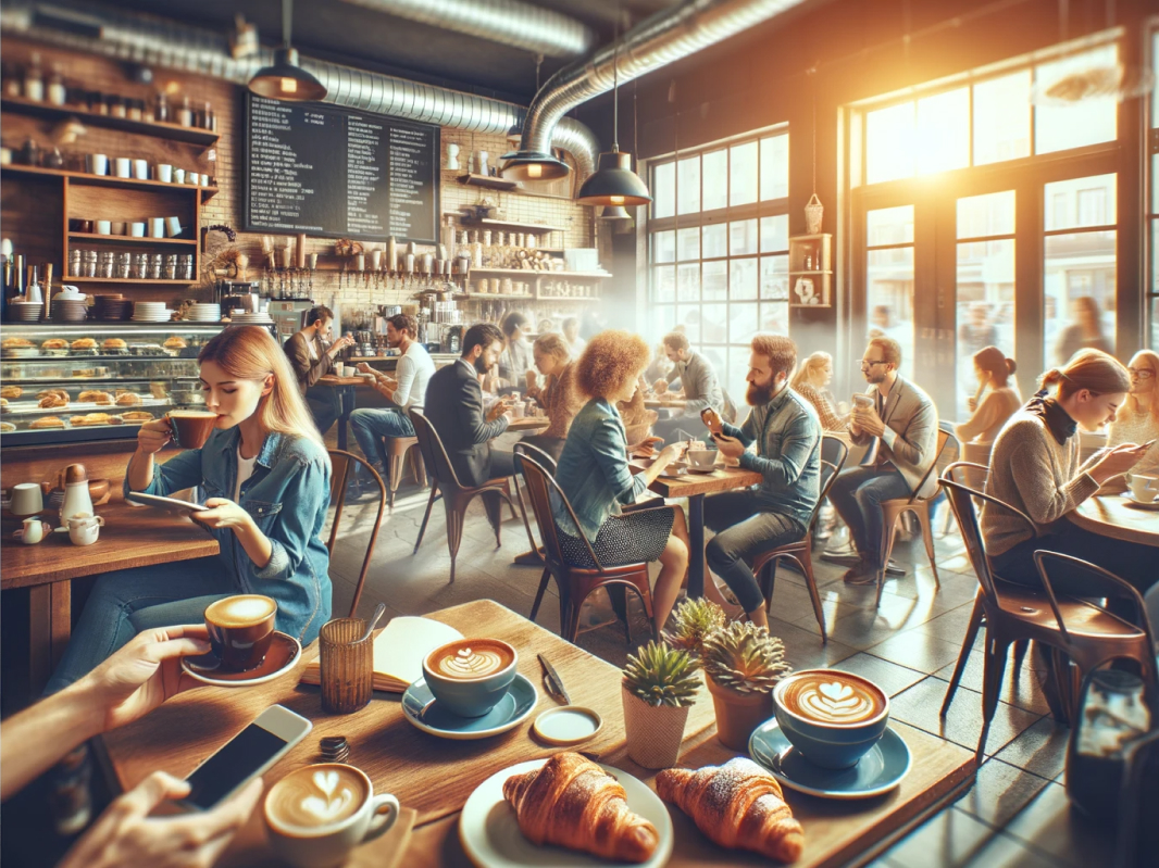 Communal Charm of Coffee Shops: The Perfect Setting for PoppinPay's Mobile Ordering